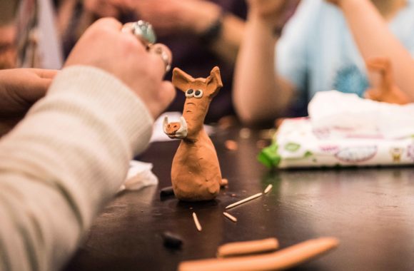 Aardman model making at Valley Fest Aardman model making at Valley Fest