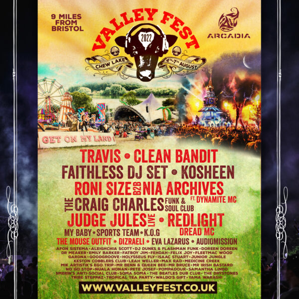 FULL MUSIC LINE UP IS ANNOUNCED FOR 2022! Valley Fest Bristol Music & Food Festival, 1st